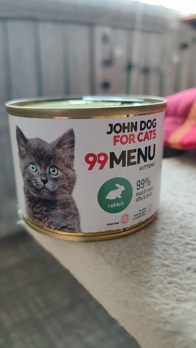 Karma dla kociąt John Dog 99 menu Królik