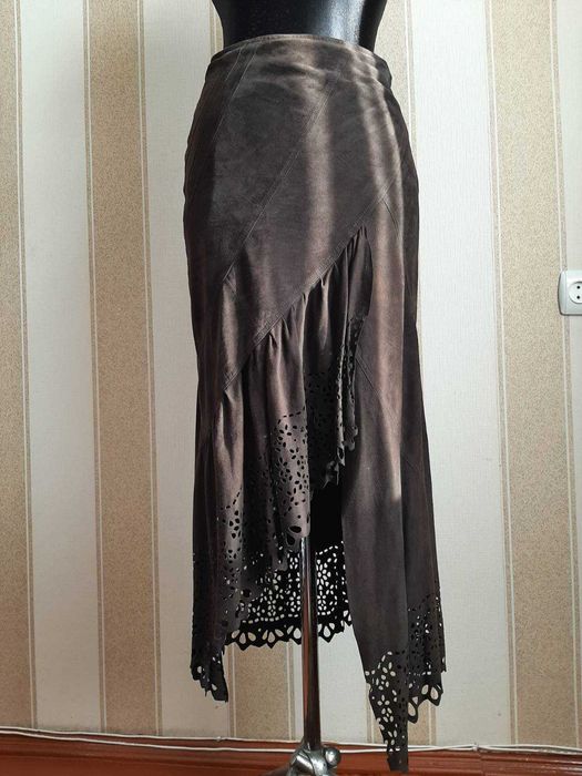 Юбка из натуральной замши. Юбка замшевая PINKO.