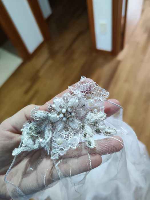 Vestido noiva Micaela Oliveira  c/véu e saiote