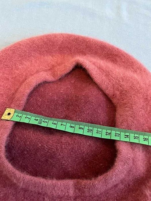 Kangol Angora/Wełna Różowy Beret