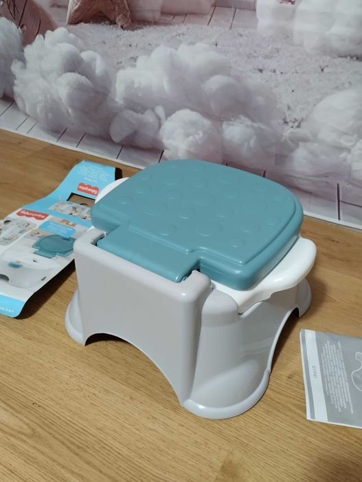 Nocnik i podnóżek do nauki korzystania z toalety Fisher Price
