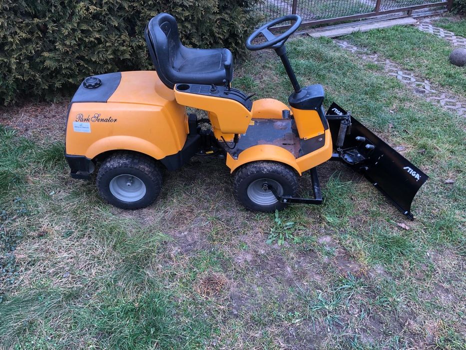 Stiga park president traktorek kosiarka pług do śniegu