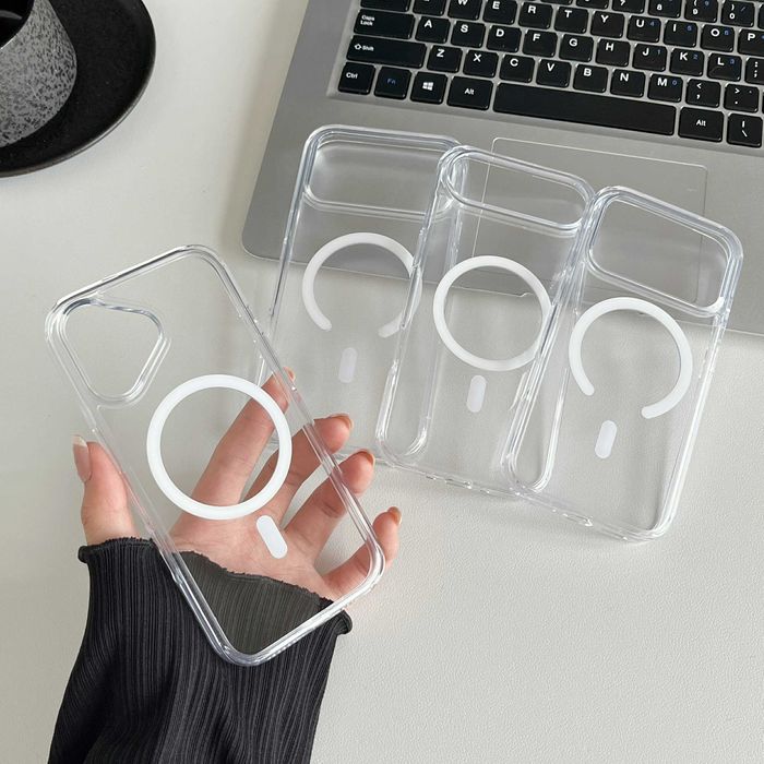 Plecki Etui iPhone 12 13 MagSafe 14 17 Pro Max 15 16 Szkło hartowane