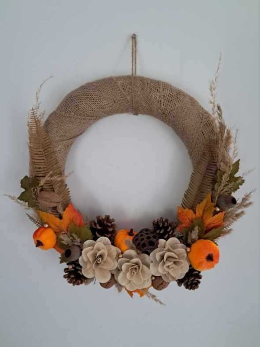 Wianek na drzwi 36cm – rękodzieło