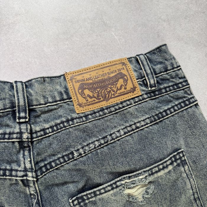 Джинсы широкие No Faith Studios distressed archive