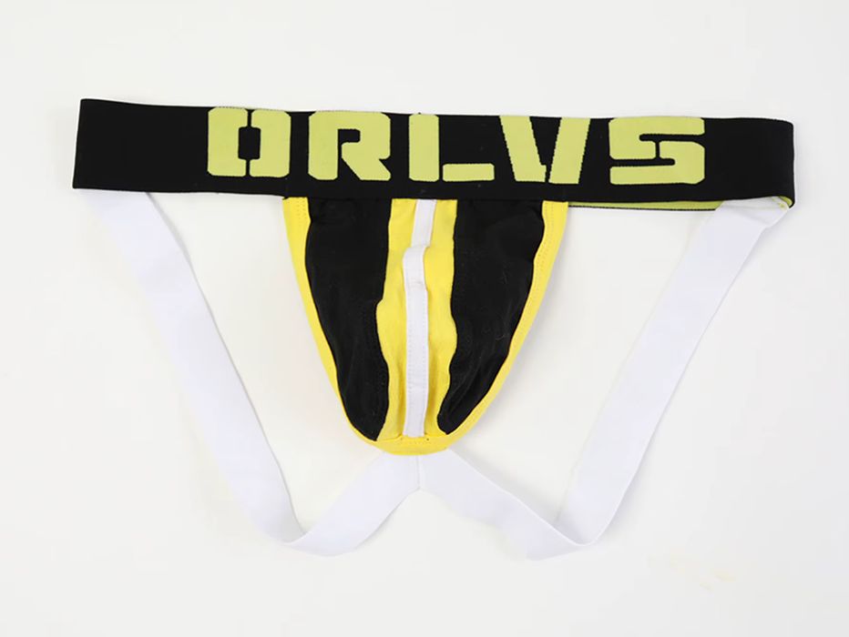Męskie bawełniane otwarte slipy, sportowe jockstrapy jockstrap - M