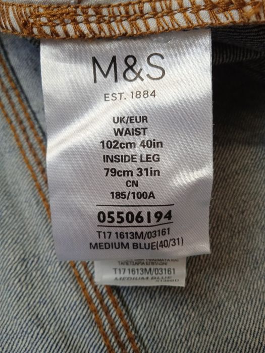 Мужские Джинсы Marks and Spencer W40 L32