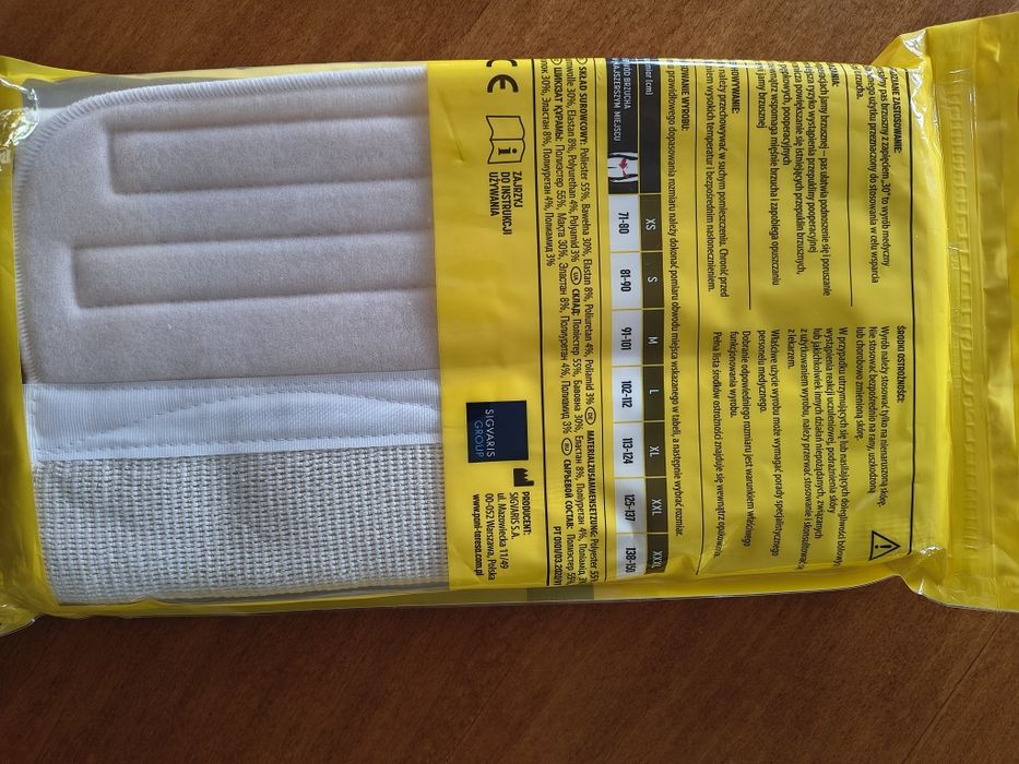 Pas brzuszny z zapieciem