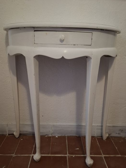 Mesa meia lua restauda