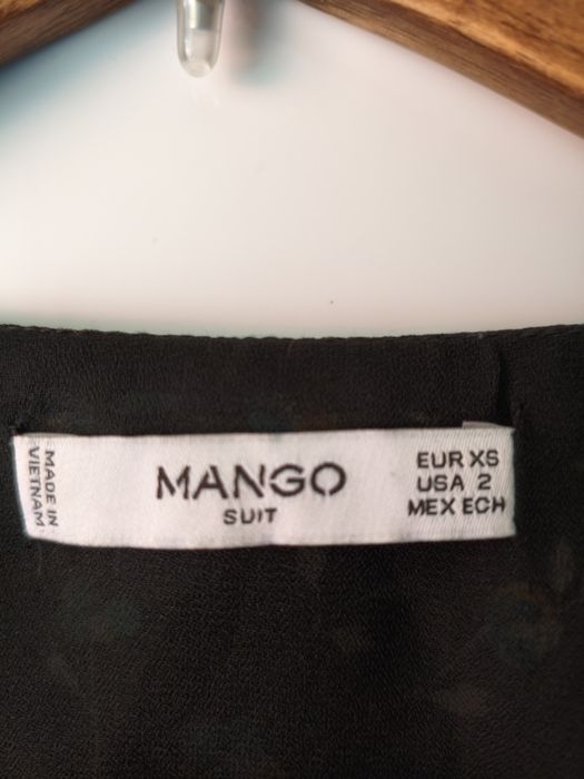 Sukienka kopertowa krótka mango 34 kwiaty