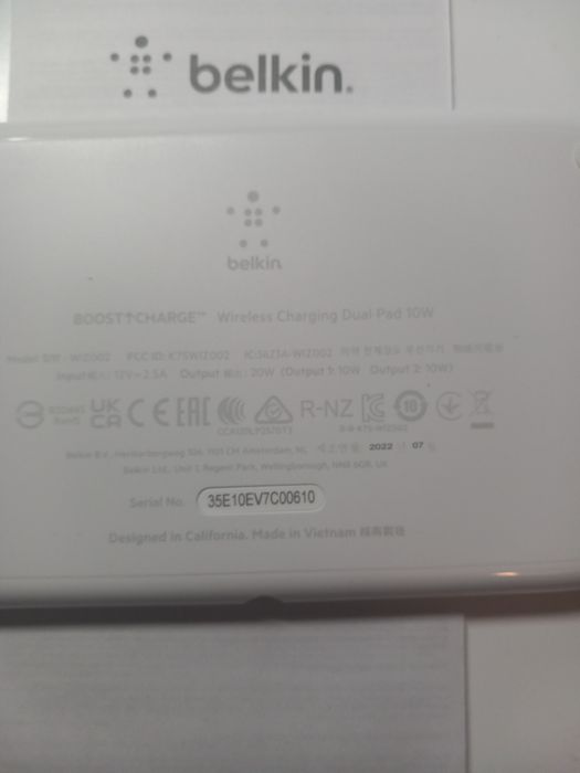 Ładowarka magnetyczna bezprzewodowa belkin