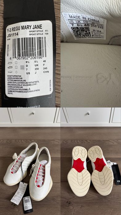 Adidas Y-3 Yohji Yamamoto Regu Mary Jane оригінал 40р