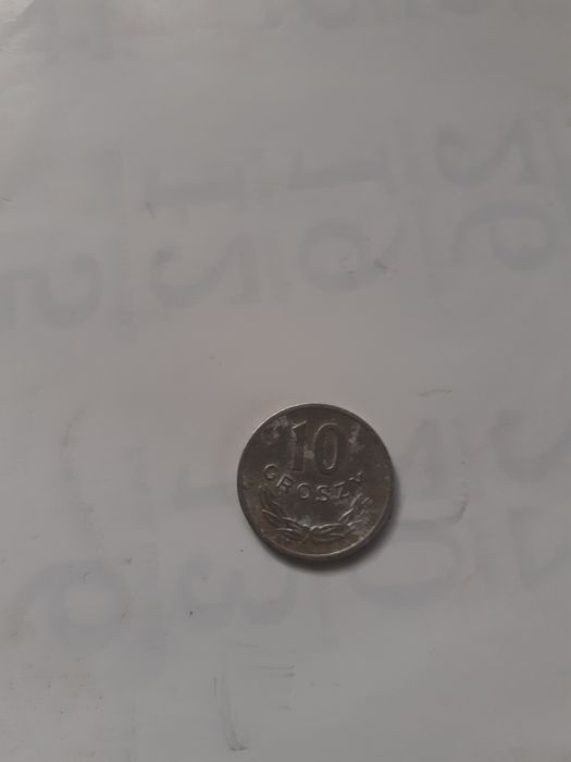 Okazja 10groszy z 1973roku ze znakiem mennicy