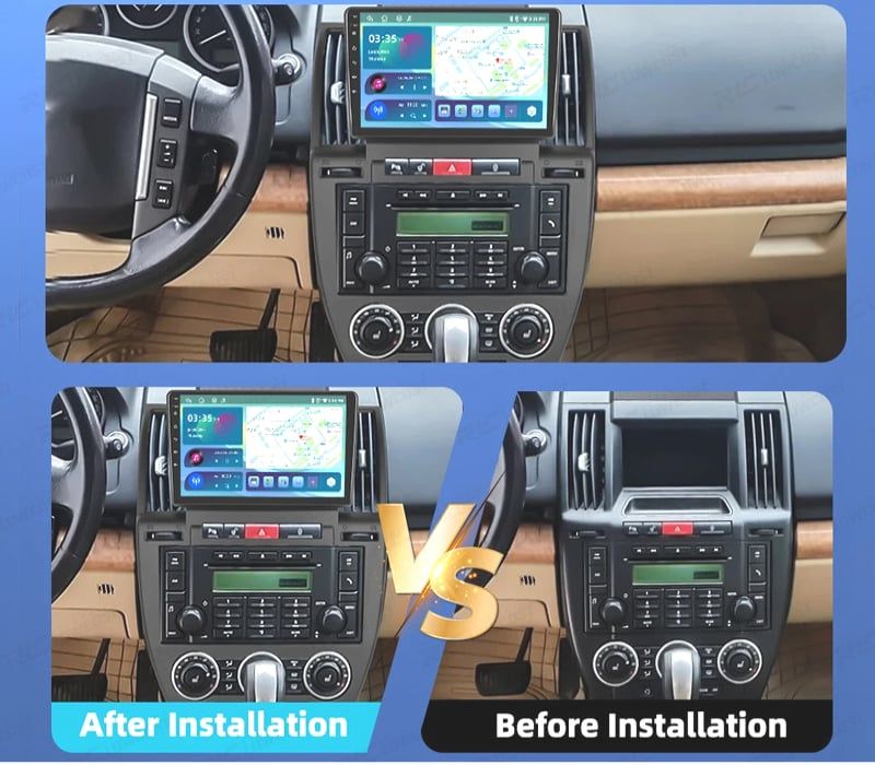 RÁDIO GPS ANDROID 13 LAND ROVER FREELANDER 07-14