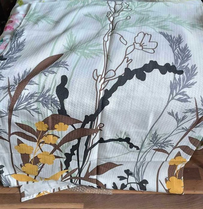 Narzuta 150x240 wzór strukturalny roślinny motyw