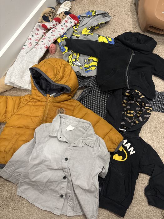 Kurtka wiosenna, bluzy z kapturem rozmiar 68 i 74