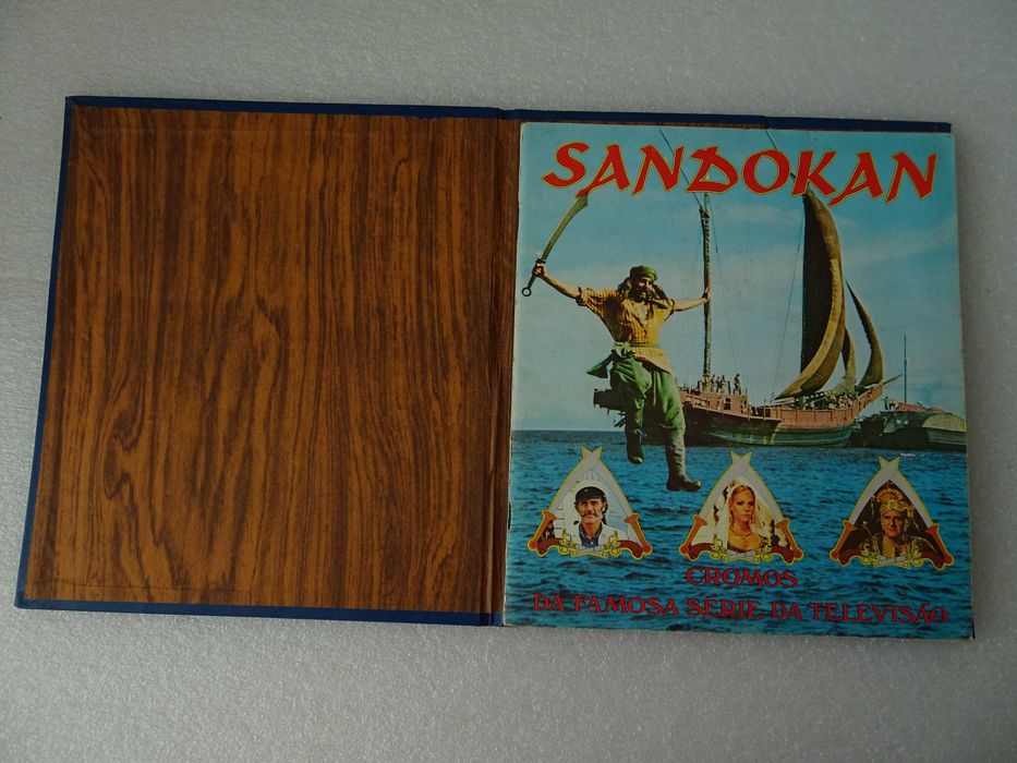 Caderneta de cromos encadernada Sandokan (faltam 23 cromos)