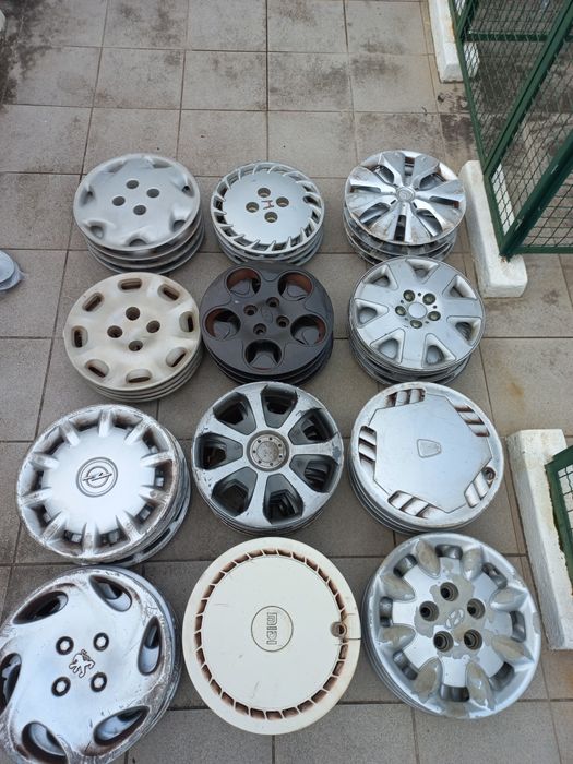 Jogo de 4x tampoes 14 calotas peugeot opel fiat hyundai seat ford citr