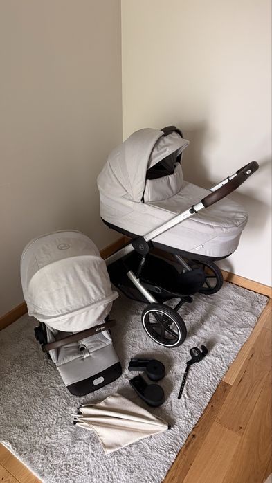 Cybex Balios S Lux 2 w 1 - gondola i spacerówka + gadżety