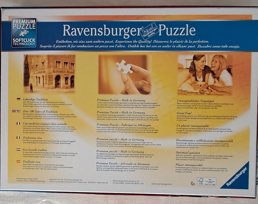 Puzzle 1000 Peças Ravensburger   -   The Bemused Bookseller
marca Ravensburger