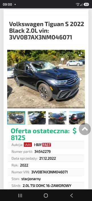 VW TIGUAN Allspace 4 Motion  przebieg 54  tys km  ewentualnie zamiana