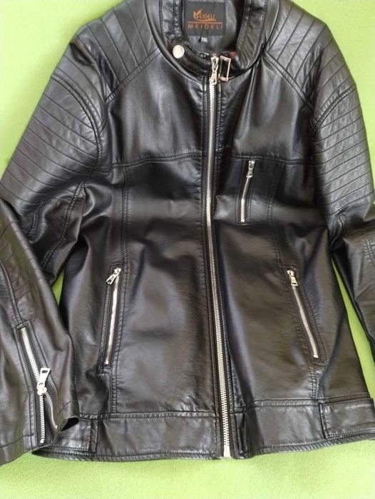 Kurtka męska z eko skóry