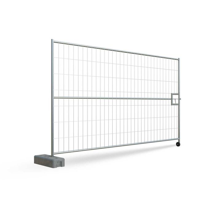 Panele Ogrodzenia Barierki Ażurowe Metalowe Stopy Betonowe Podpory