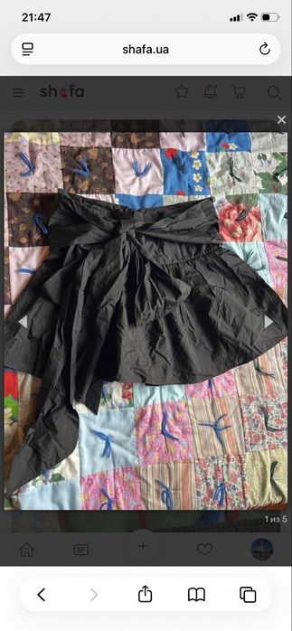 Спідниця шорти zara чорна родмір л
