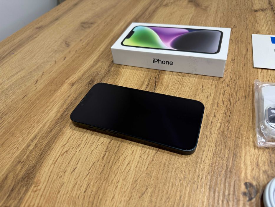 Okazja!!! Iphone 14 - Czarny! Gwarancja! Kondycja Baterii 100%! Super Stan!
