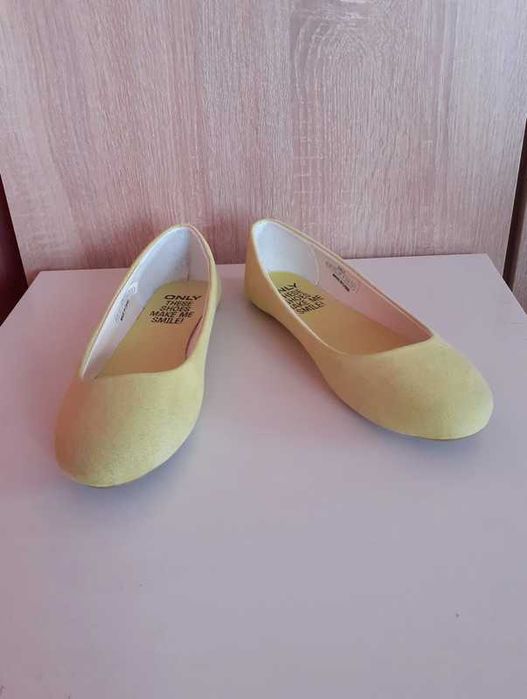 Nowe baleriny balerinki buty płaskie letnie żółte limonkowe Only 37