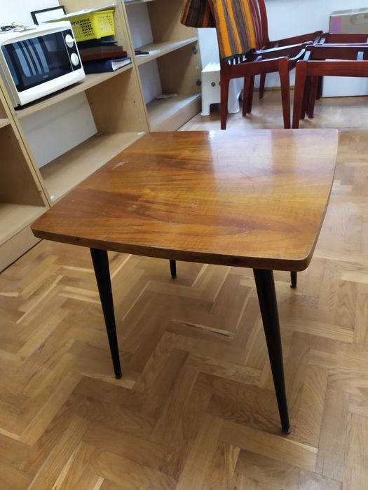 Stolik kawowy patyczak PRL, rzadki model - Bydgoskie Fabryki Mebli