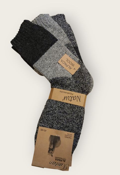 Skarpety męskie wełniane z alpaki