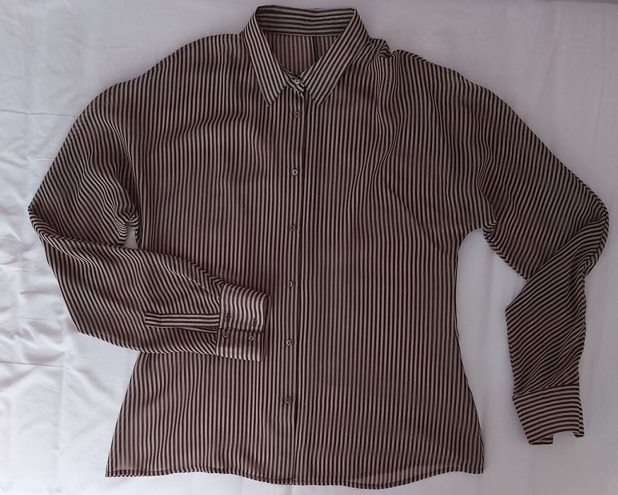 Bluzka szyfonowa w paseczki unisex