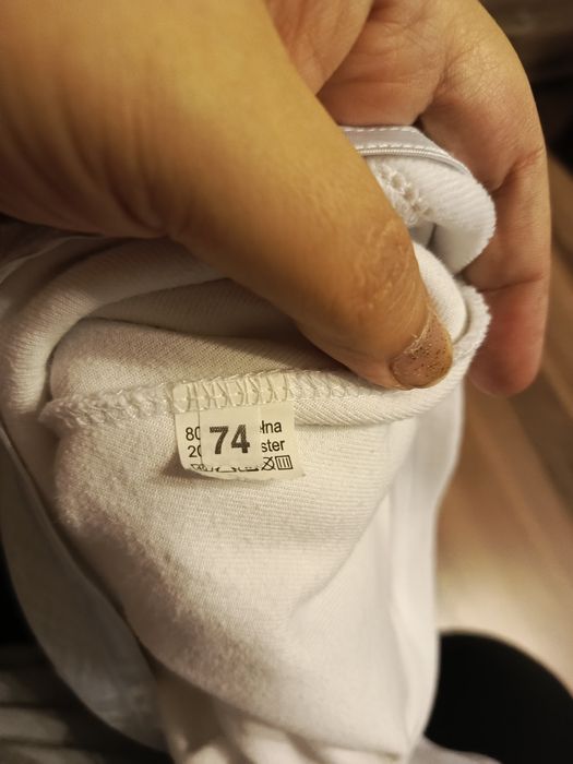 Sukienka biała chrzest roczek 74