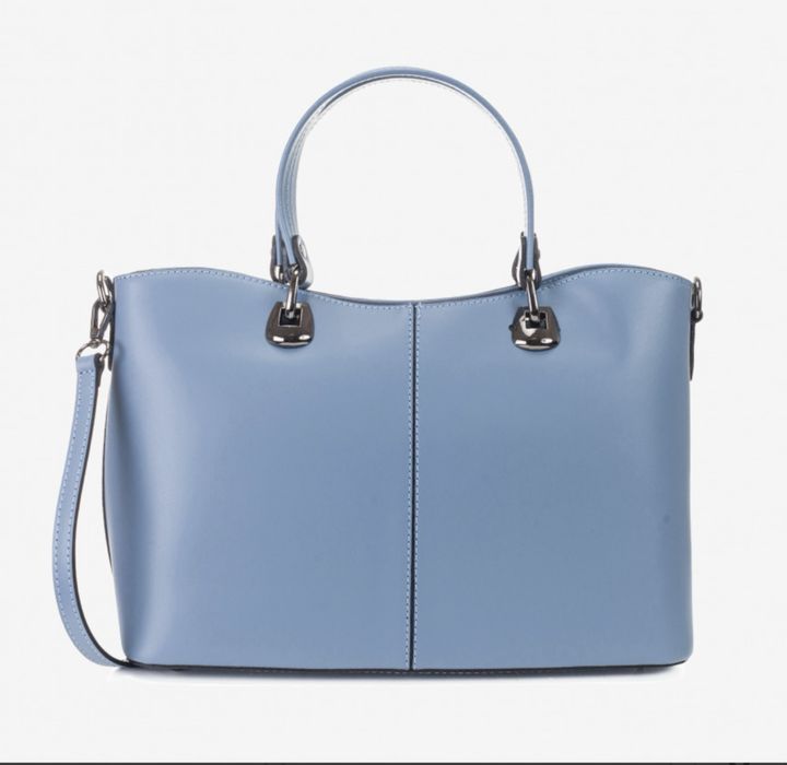 Virginia Conti Сумка шкіряна ділова  Світла сумка італійська Сумка А4