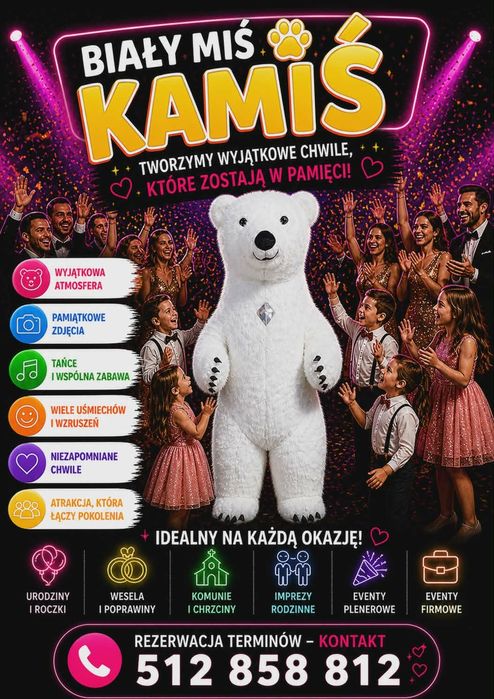 Alvaro oraz Biały miś Kamiś!!