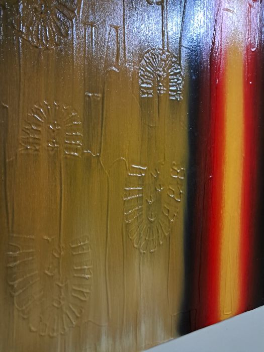 Tela abstrata a óleo