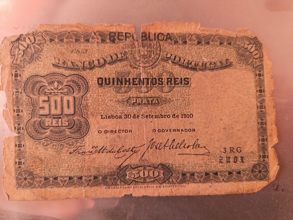 Nota de 500 reis 1910