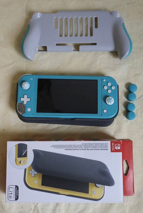 Nintendo switch lite+256Gb+чохол-накладка, чохол-книжка+2 захисн. скла ...