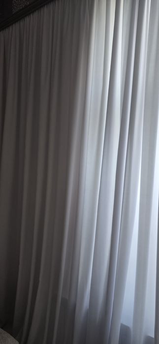 Шторы новые белые высота 3 м