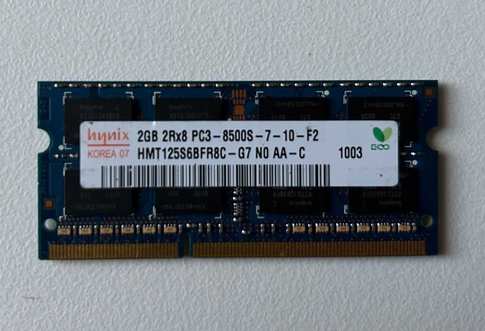 Memorias RAM 2 GB e  1 GB64740227385987120