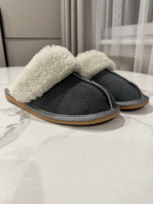 Тапки домашні з натуральної шкіри