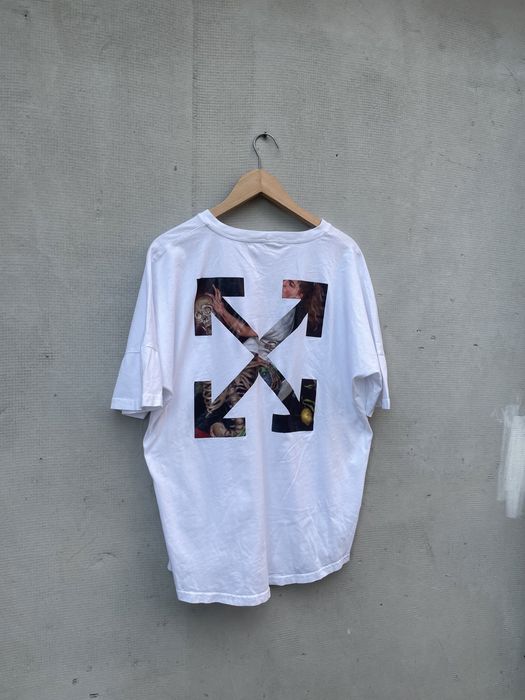 Off White Tshirt vintage y2k Koszulka boxy swag opium