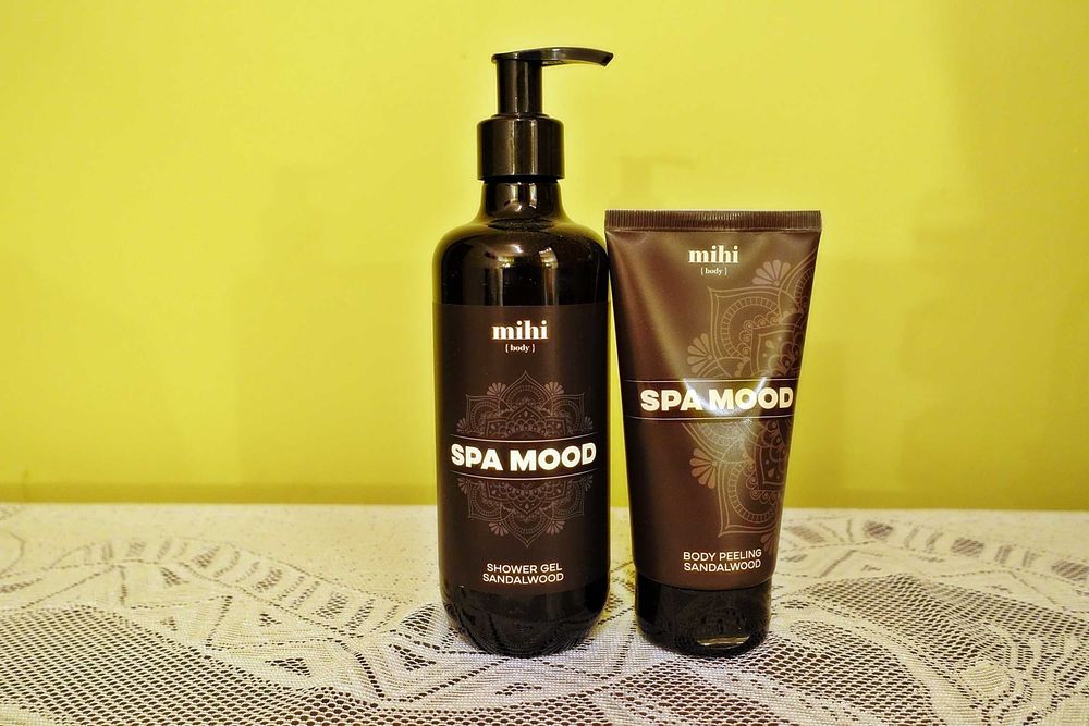 Zestaw żel pod prysznic + peeling Spa Mood  Mihi.