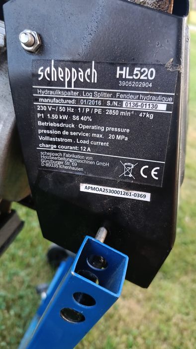 Łuparka do drewna  pozioma Scheppach HL520