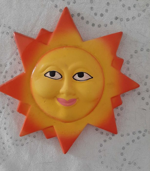 Conjunto de Sol, Lua, Estrela e Nuvem pintadas decoração de paredes