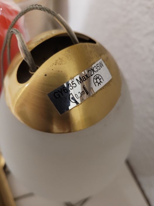 Lampa wisząca  złota