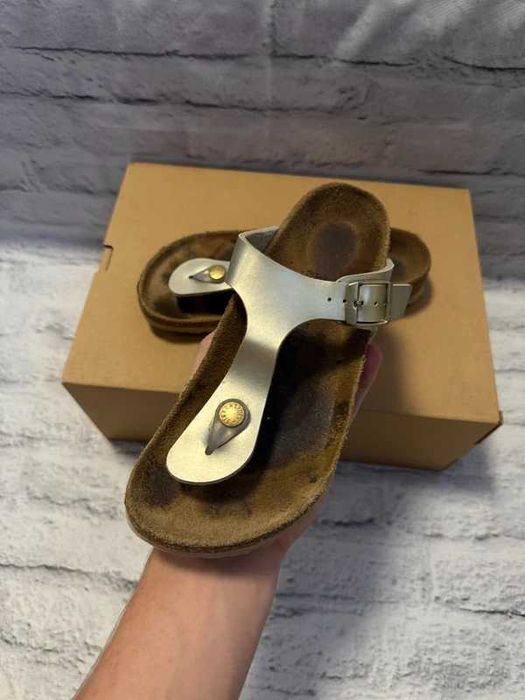Klapki Birkenstock Gizeh Metalic Gold Japonki EU 36