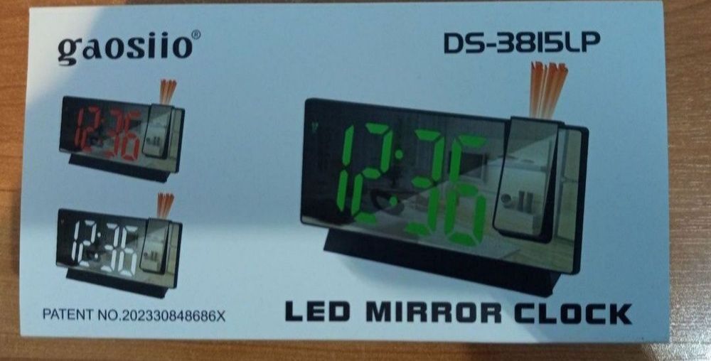 Zegarek LED budzik elektroniczny z projektorem