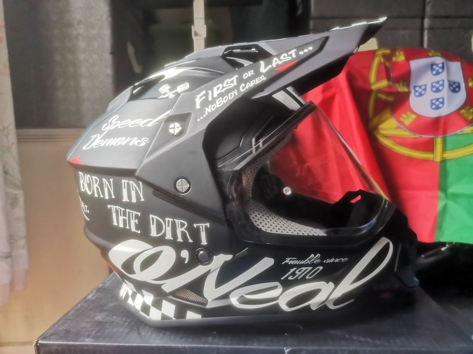 Capacete O'Neal Sierra tam. S para  Enduro, Motocross, Trailer como novo caixa e saco